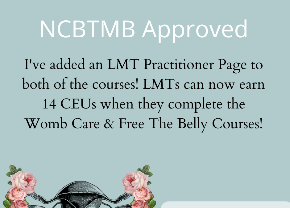 Updated CEUs for Massage Therapists